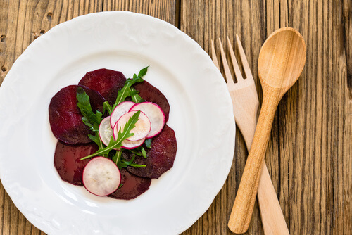 Carpaccio z buraków czerwonych