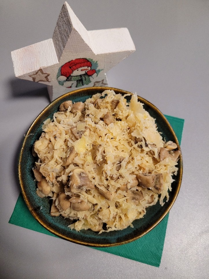 Wigilijna kapusta z grzybami